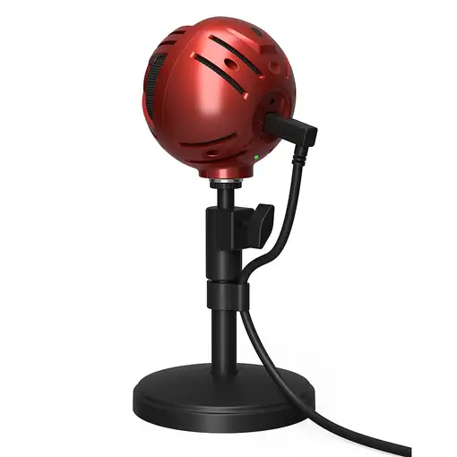 Arozzi Sfera Negro, Rojo Micrófono de superficie para mesa