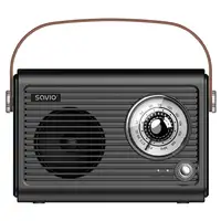 Savio RS-01 radio Portátil Analógica Negro