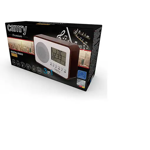 Camry Premium CR 1153 radio Portátil Digital Marrón, Gris, Blanco