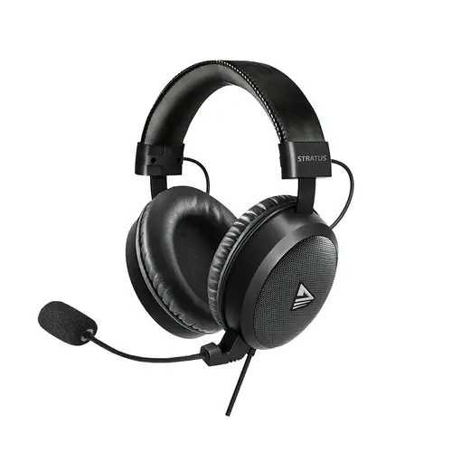Savio Stratus Auriculares Alámbrico gancho de oreja Juego Negro