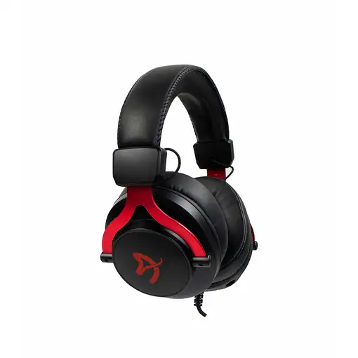 Arozzi Aria Auriculares Alámbrico Diadema Juego Negro, Rojo