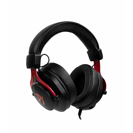 Arozzi Aria Auriculares Alámbrico Diadema Juego Negro, Rojo