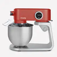 WËASY KM124 batidora Batidora de varillas 800 W Plata, Rojo