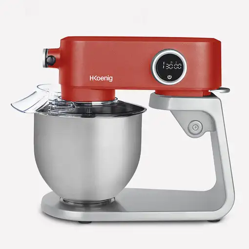 WËASY KM124 batidora Batidora de varillas 800 W Plata, Rojo