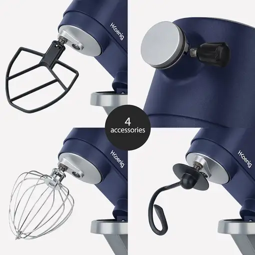 WËASY KM126 batidora Batidora de varillas 800 W Plata, Azul