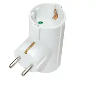 Silver Electronics Adaptador 2 tomas con protector