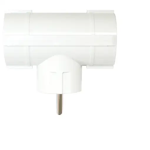 Silver Electronics Adaptador 2 tomas con protector