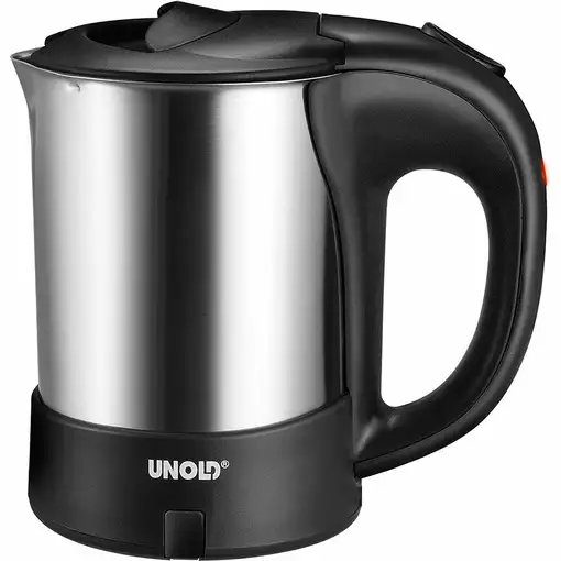 Unold 18575 tetera eléctrica 0,5 L 1000 W Negro, Acero inoxidable