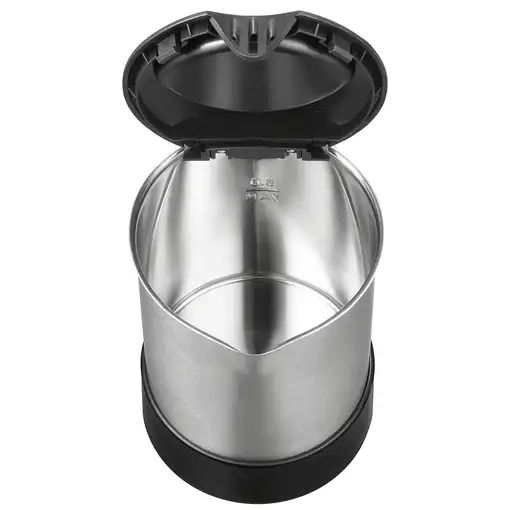 Unold 18575 tetera eléctrica 0,5 L 1000 W Negro, Acero inoxidable