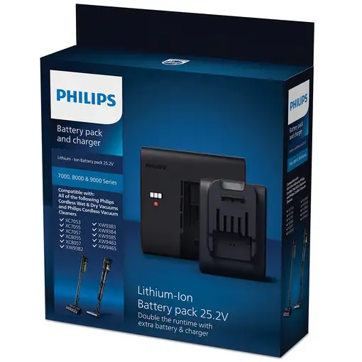 Philips Battery pack and charger XV1797/01 Pack de batería de iones de litio Philips Battery pack and charger XV1797/01 Pack de batería de iones de litio