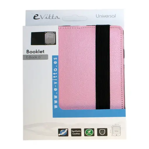e-Vitta Booklet 6P funda para libro electrónico 15,2 cm (6") Folio Rosa, Blanco