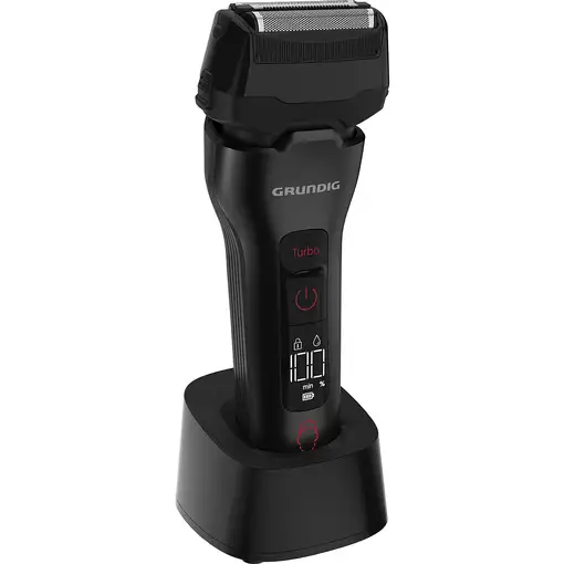 Grundig MS 9330 Máquina de afeitar de láminas Recortadora Negro, Rojo