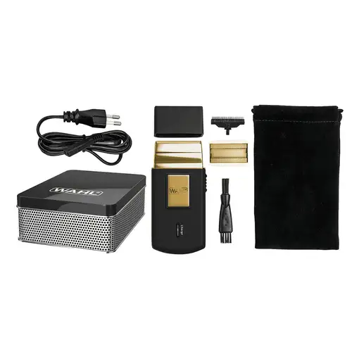 Wahl 07057-016 afeitadora Máquina de afeitar de láminas Recortadora Negro, Oro