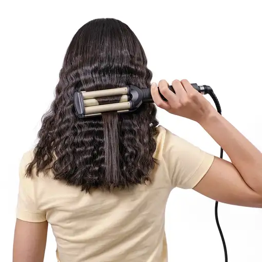 BaByliss EasyWaves Plancha alisadora y rizadora para flequillo