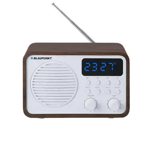 Blaupunkt PP7BT radio Portátil Analógico y digital Blanco, Madera
