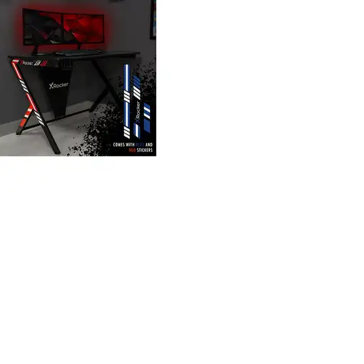 X Rocker 2020054 escritorio para ordenador Negro, Azul, Rojo