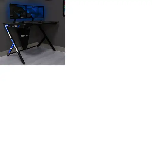 X Rocker 2020054 escritorio para ordenador Negro, Azul, Rojo