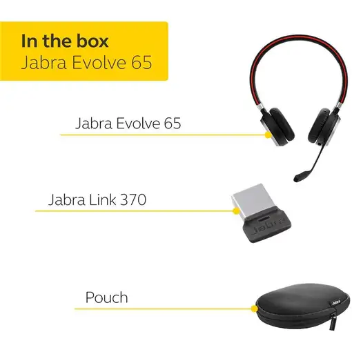 Jabra Evolve 65 Auriculares Inalámbrico y alámbrico Diadema