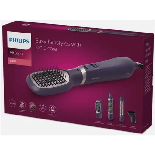 Philips 3000 series BHA313/00 Utensilio de peinado Cepillo de aire caliente