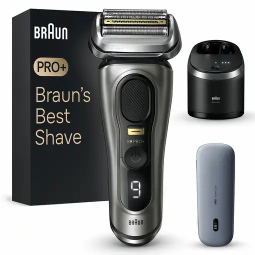Braun Series 9 Pro+ 9575cc Wet & Dry Máquina de afeitar de láminas Recortadora Met