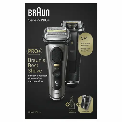Braun Series 9 Pro+ 9575cc Wet & Dry Máquina de afeitar de láminas Recortadora Met