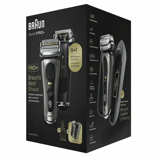 Braun Series 9 Pro+ 9575cc Wet & Dry Máquina de afeitar de láminas Recortadora Met