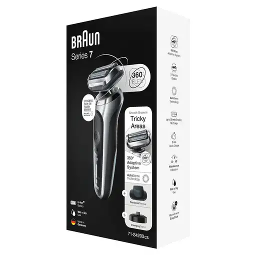 Braun Series 7 71-S4200cs Máquina de afeitar de láminas Recortadora Negro