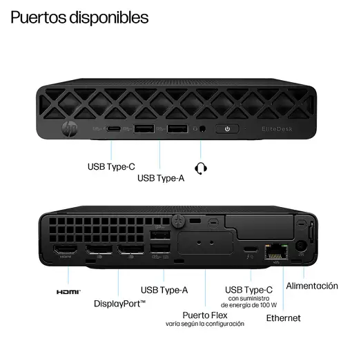HP EliteDesk 8 Mini G1i Desktop AI PC Intel Core Ultra 5 235 16 GB DDR5-SDRAM 512