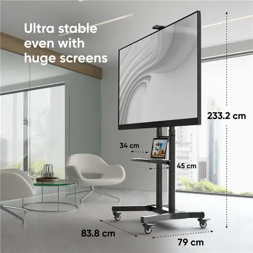 ONKRON TS1891-B soporte para TV 2,29 m (90'') Negro