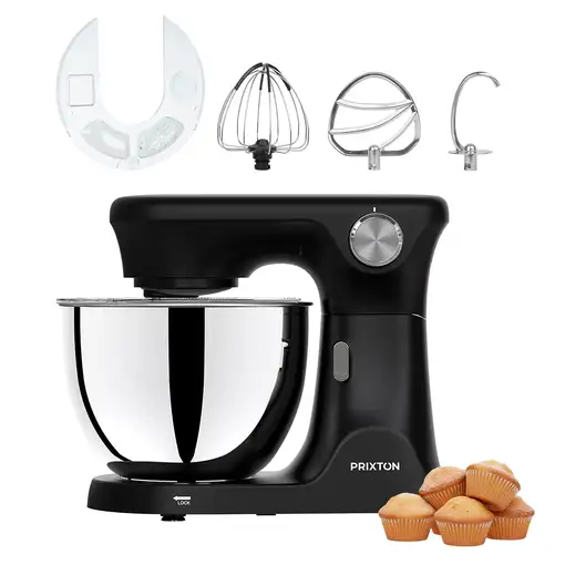 Batidora Amasadora PRIXTON KR350 (2000 W - Bol 8 l - Negro)