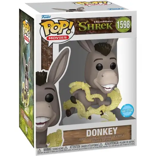 Figura Funko Pop! Películas Shrek Donkey Modelo 1598 | 81172 Edición Glitter