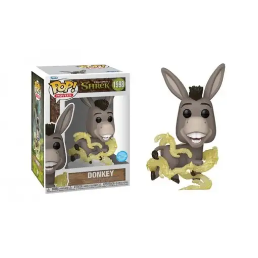 Figura Funko Pop! Películas Shrek Donkey Modelo 1598 | 81172 Edición Glitter