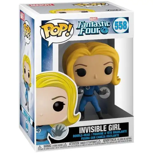 Funko Pop! Marvel Los Cuatro Fantásticos Chica Invisible Modelo 558 | 44986