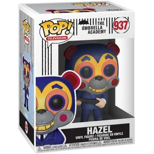Figura Funko Pop! Televisión Umbrella Academy Hazel con máscara Modelo 937 | 45055