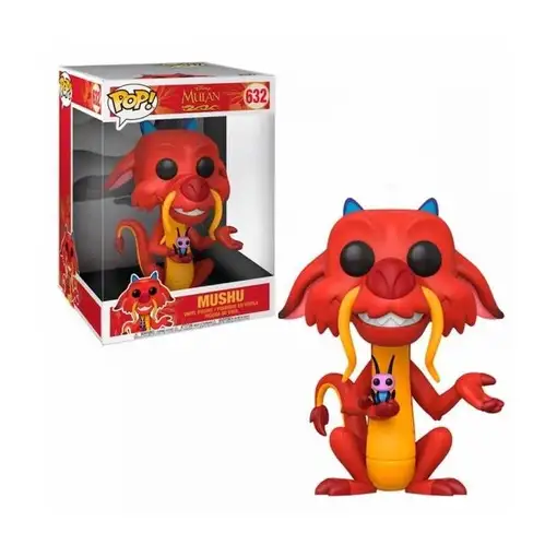 Figura Funko Pop! Disney Mulan Mushu Modelo 632 | 45742 Tamaño Gigante 25 cms