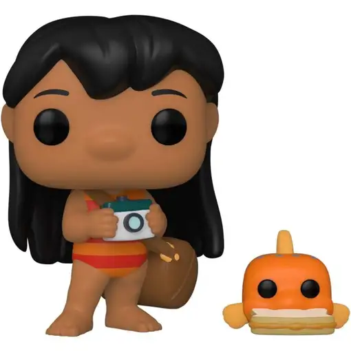 Figura Funko Pop! Disney Lilo y Stitch Lilo con Pudge Modelo 1047 | 55621