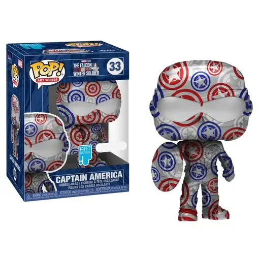 Figura Funko Pop! Marvel Art Series Capitán América Modelo 33 | 56153