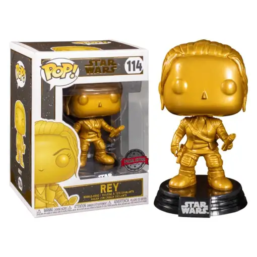 Figura Funko Pop! Star Wars Rey (Dorado) Modelo 114 | 43021