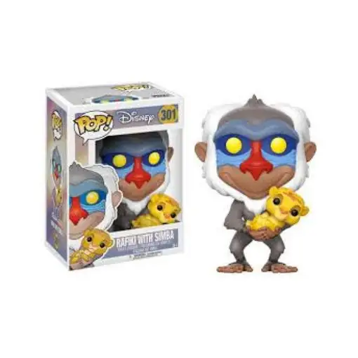 Figura Funko Pop! Disney Rafiki con Simba Modelo 301 | 20095
