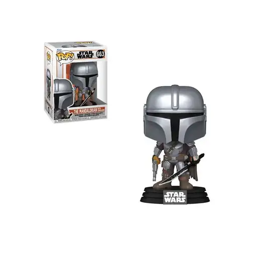 Figura Funko Pop! Star Wars The Mandalorian con Sable Oscuro Modelo 663 | 76550