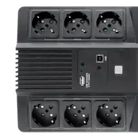 CoolBox Scudo 3 LCD 800VA sistema de alimentación ininterrumpida (UPS) Línea inter