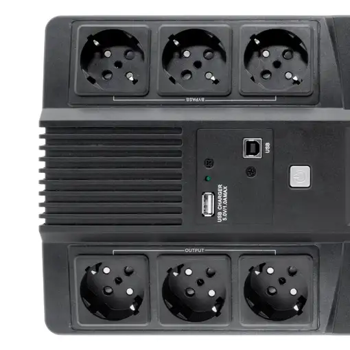 CoolBox Scudo 3 LCD 800VA sistema de alimentación ininterrumpida (UPS) Línea inter