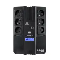 CoolBox Scudo 3 LCD 800VA sistema de alimentación ininterrumpida (UPS) Línea inter