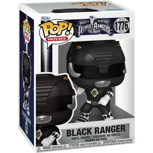 Figura Funko Pop! Televisión Power Rangers Ranger Negro Modelo 1776 | 81193