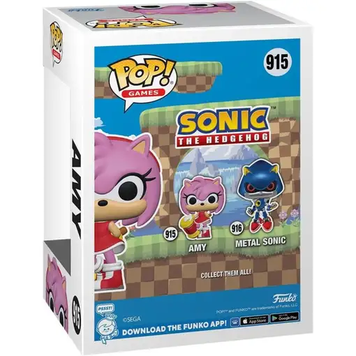 Figura Funko Pop! Juegos Sonic The Hedgehog Amy Rose Modelo 915 | 70582
