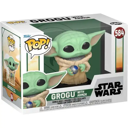 Figura Funko Pop! Star Wars Grogu con Armor Modelo 584 | 68650