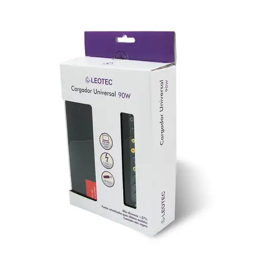 Leotec cargador universal para portátiles de 90W