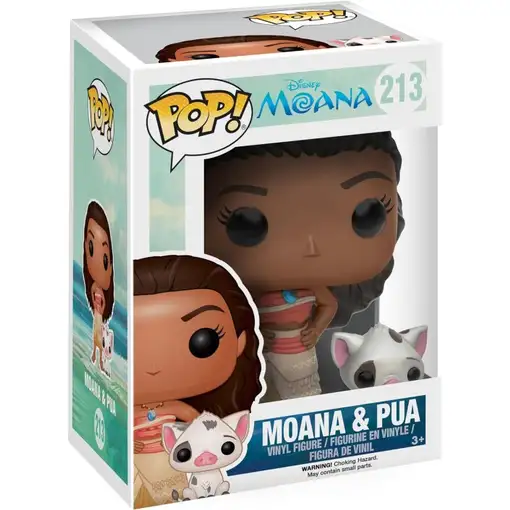 Figura Funko Pop! Disney Vaiana Moana y Pua Modelo 213 | 09926