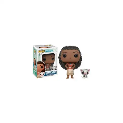 Figura Funko Pop! Disney Vaiana Moana y Pua Modelo 213 | 09926