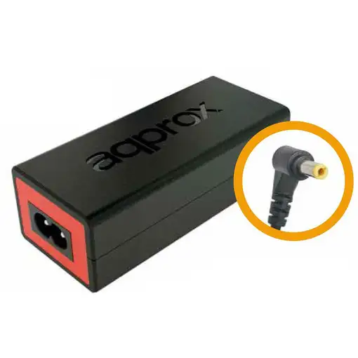 Approx appA02 adaptador e inversor de corriente Interior 90 W Negro, Rojo